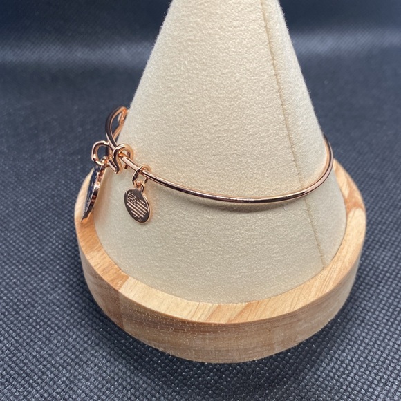 🌙✨ALEX AND ANI🌙✨Moon + Star Night Sky Charm Bangle in Shiny Rose Gold/NWOT - Picture 6 of 7